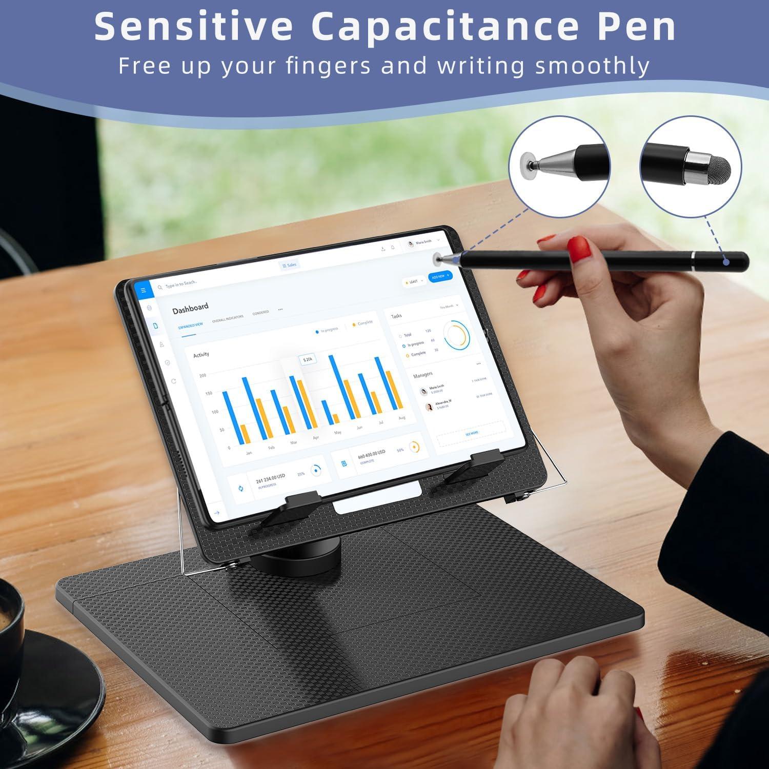 Kit Teclado Bluetooth y Soporte Ajustable Enituo para Tablets 4-12.9"