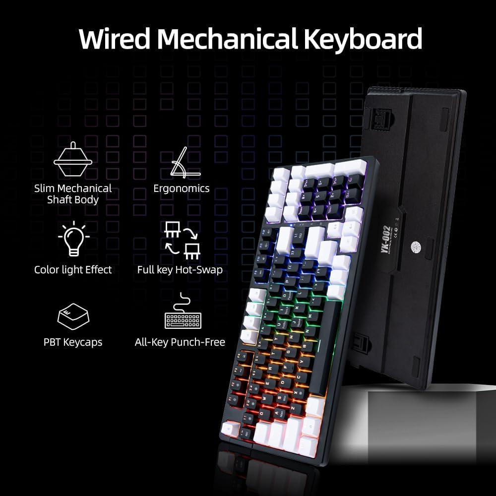 Teclado Mecánico Compacto ANGELOYANG YK002 RGB USB-C