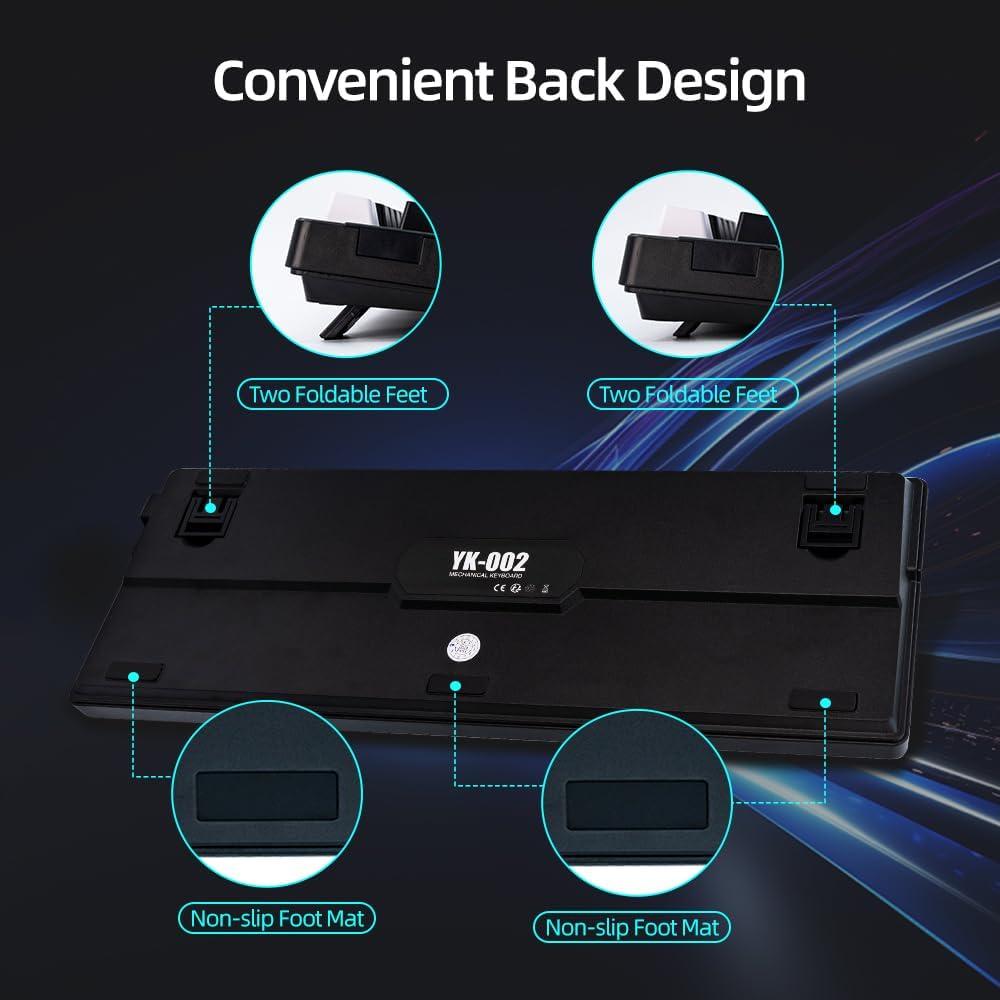 Teclado Mecánico Compacto ANGELOYANG YK002 RGB USB-C