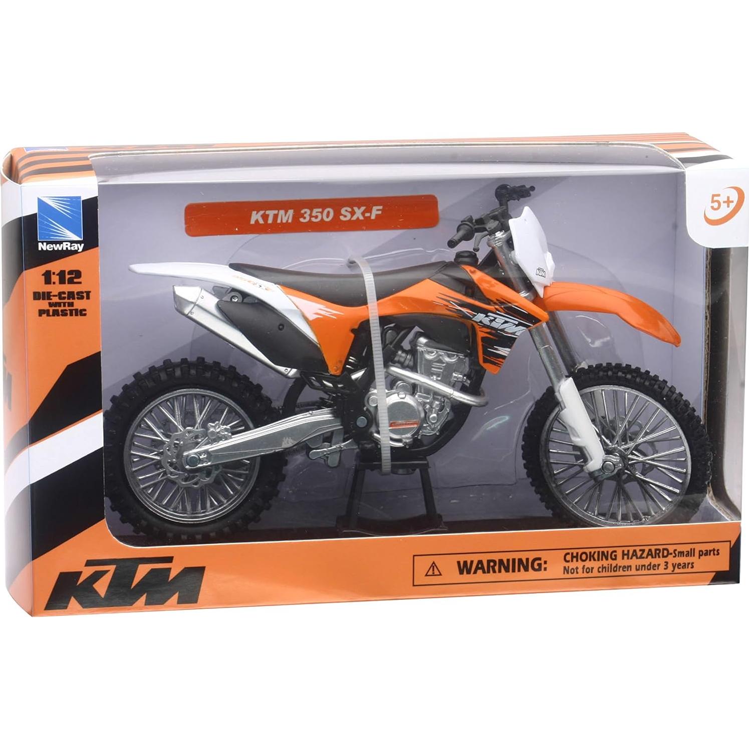 Moto de Tierra NuevoRay KTM 350SX-F 1:12 Metal Fundido