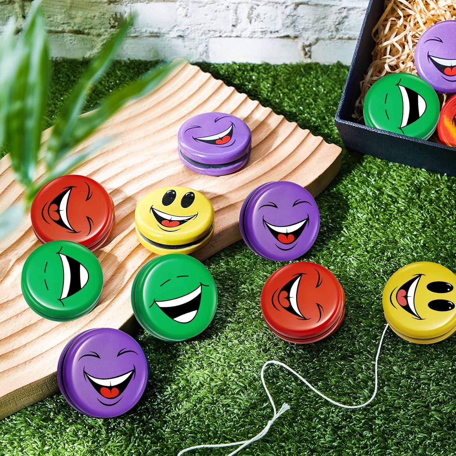 Paquete de 20 Yo Yos Caras Sonrientes Sotiff - 10 Colores