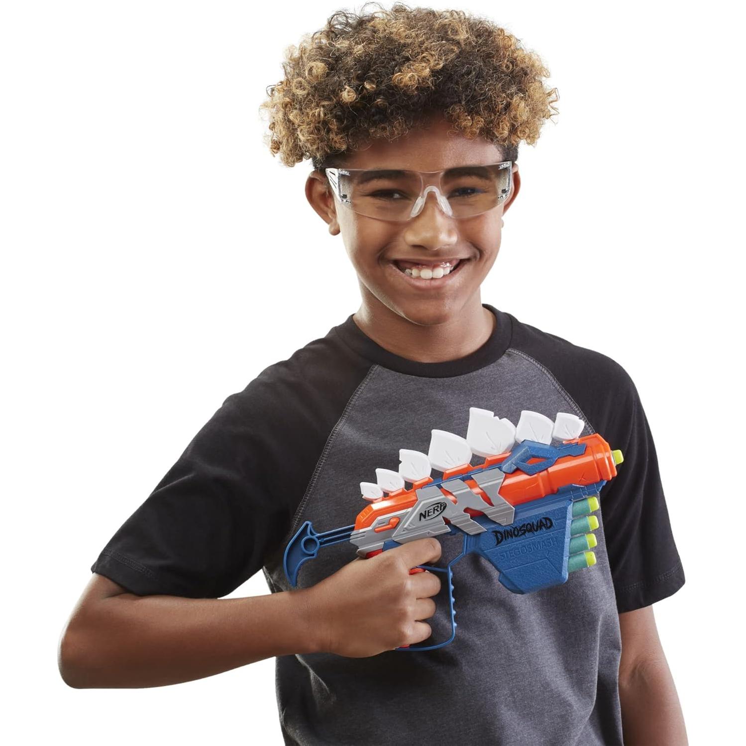 Blaster Nerf DinoSquad Stego-Smash con 5 Dardos Elite