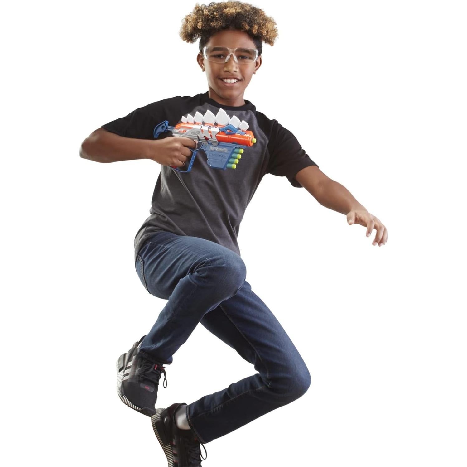 Blaster Nerf DinoSquad Stego-Smash con 5 Dardos Elite