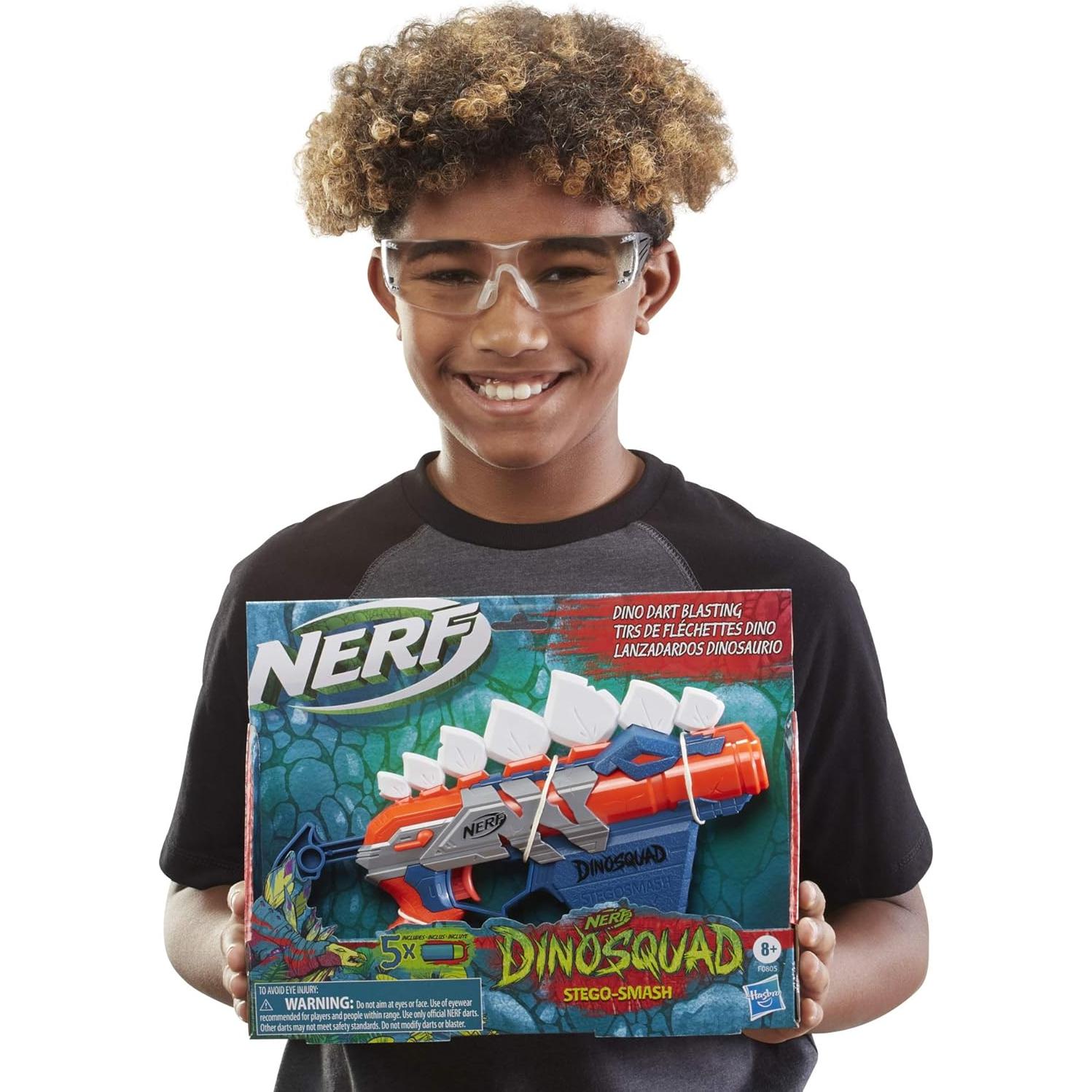 Blaster Nerf DinoSquad Stego-Smash con 5 Dardos Elite