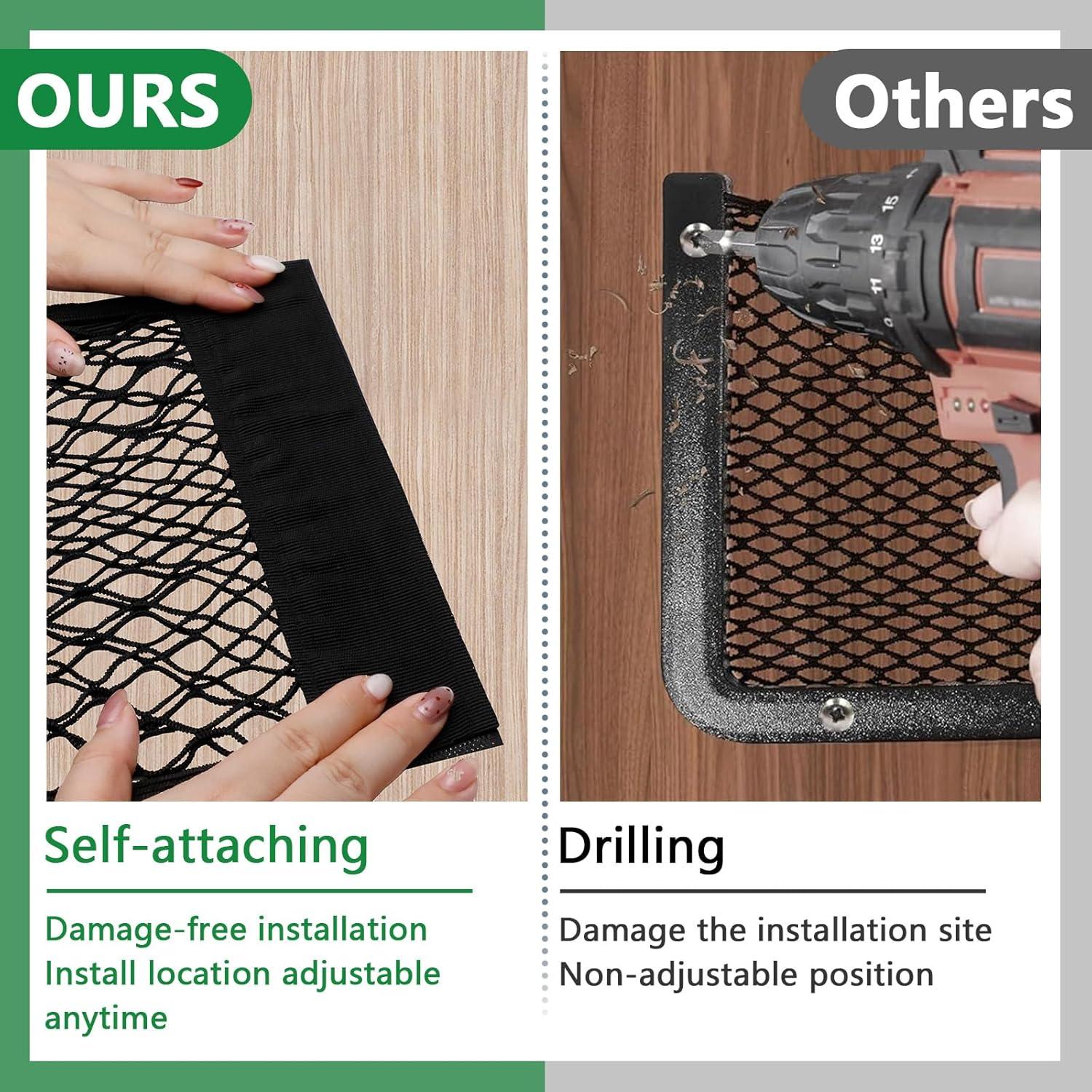 Organizador de Maletero CARFIB Red de Carga Malla 4 Piezas