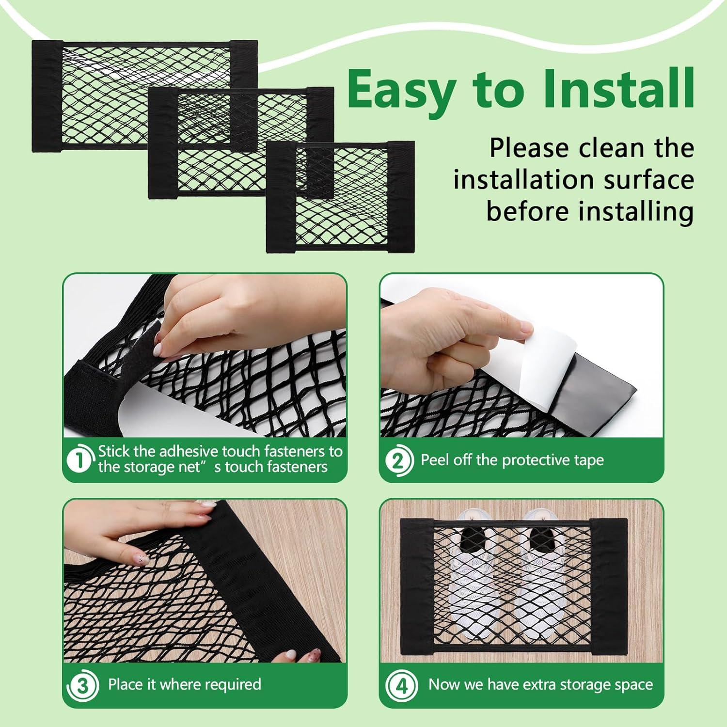 Organizador de Maletero CARFIB Red de Carga Malla 4 Piezas