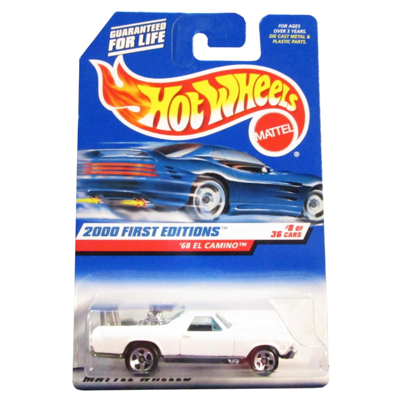 Hot Wheels 2000 El Camino 1968 Blanco 1:64 Coleccionable