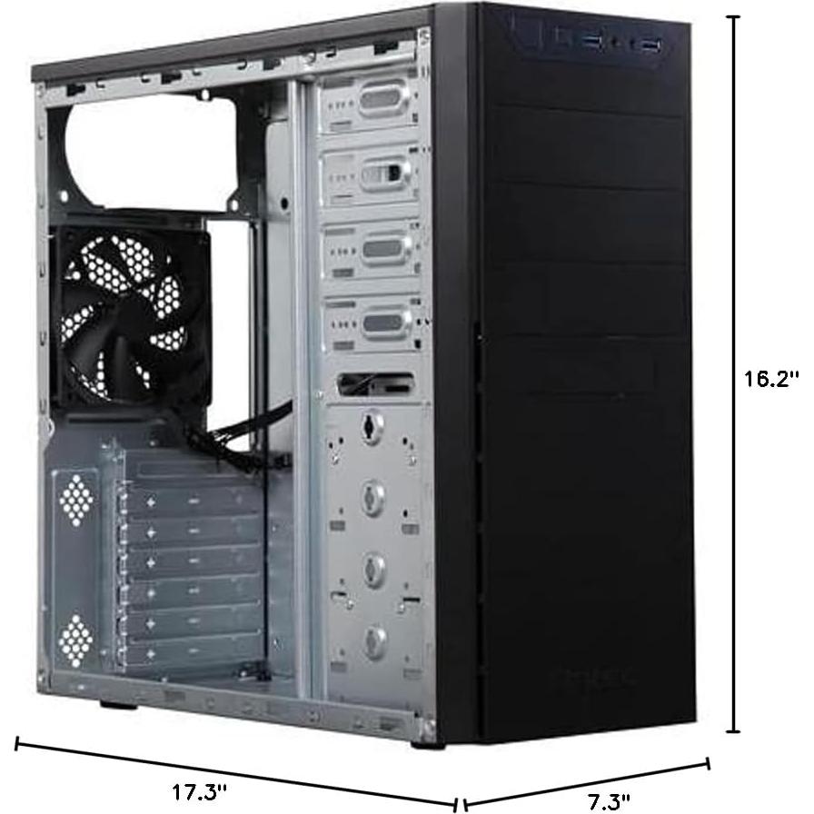 Antec VSK4000E-U3_US Black SGCC Steel ATX Mid Tower Computer Case