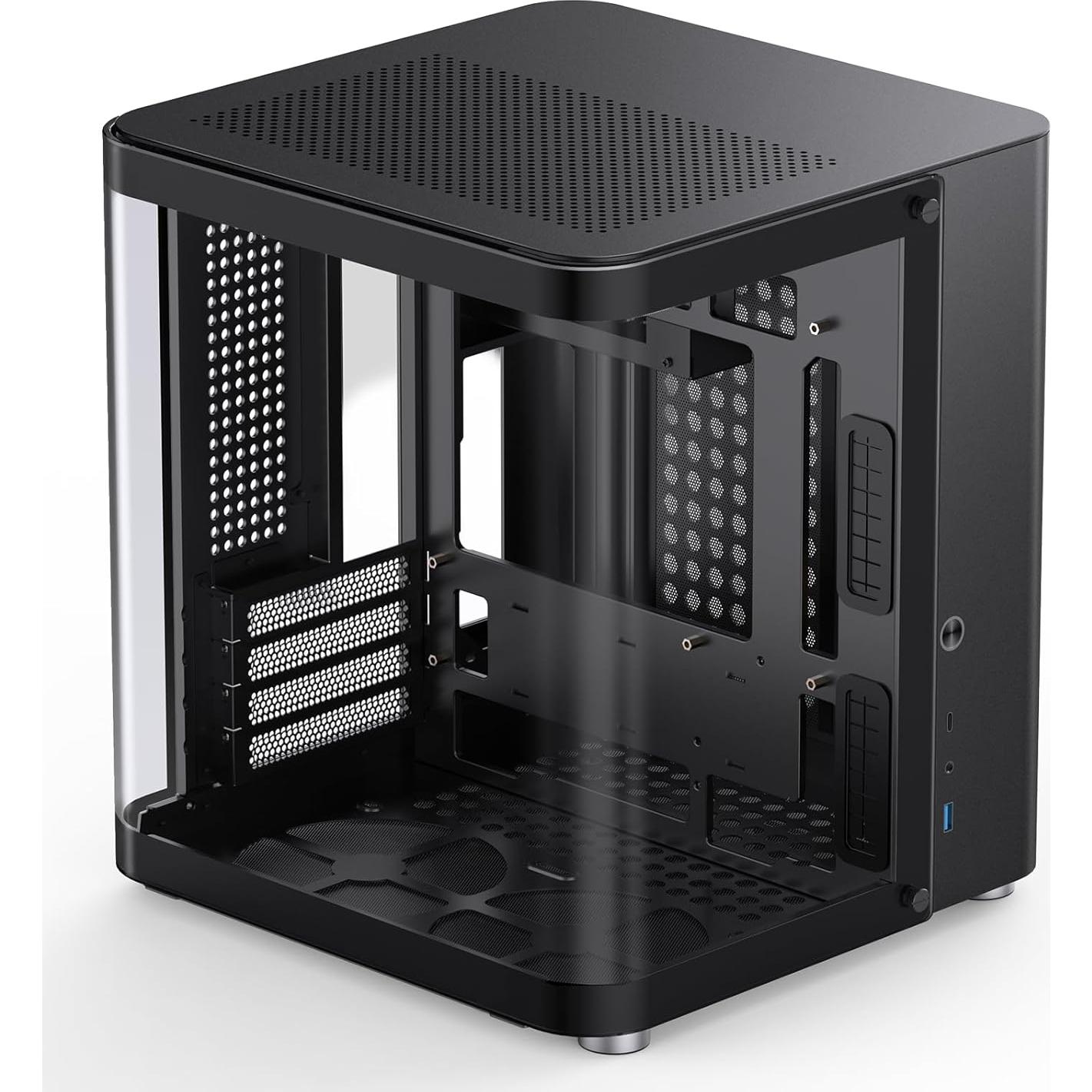 Caja de Computadora JONSBO TK-1 Negro Micro ATX Vidrio Curvado