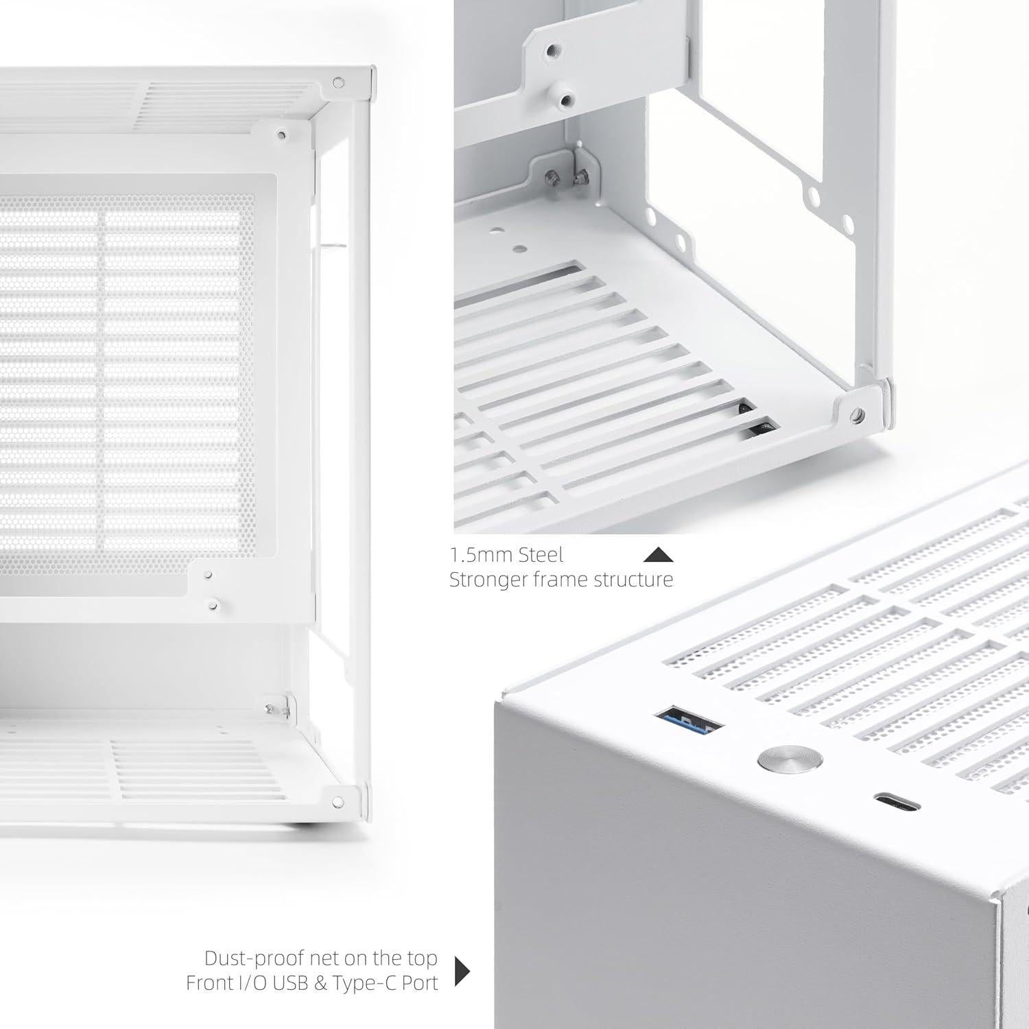 Caja Mini ITX SGPC K39 Acero 1.5mm con USB y Type-C