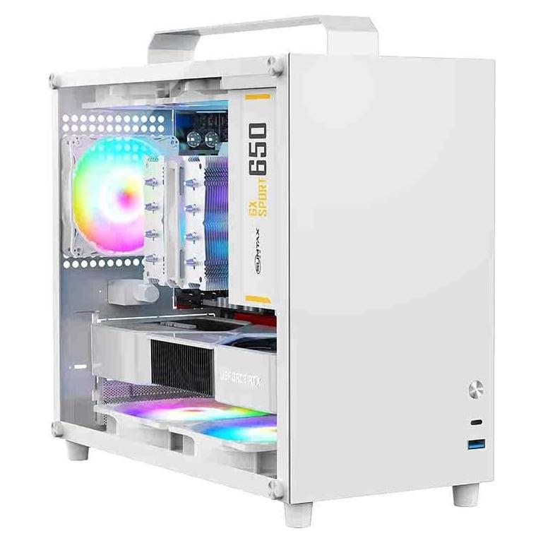 Caja Mini Torre ALAMENGDA V500 M-ATX/ITX Blanca 247x160x327mm