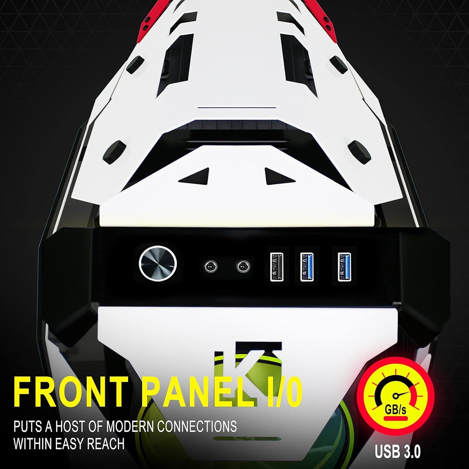 Caja de PC KEDIERS C650 ATX Gaming con Vidrio Templado