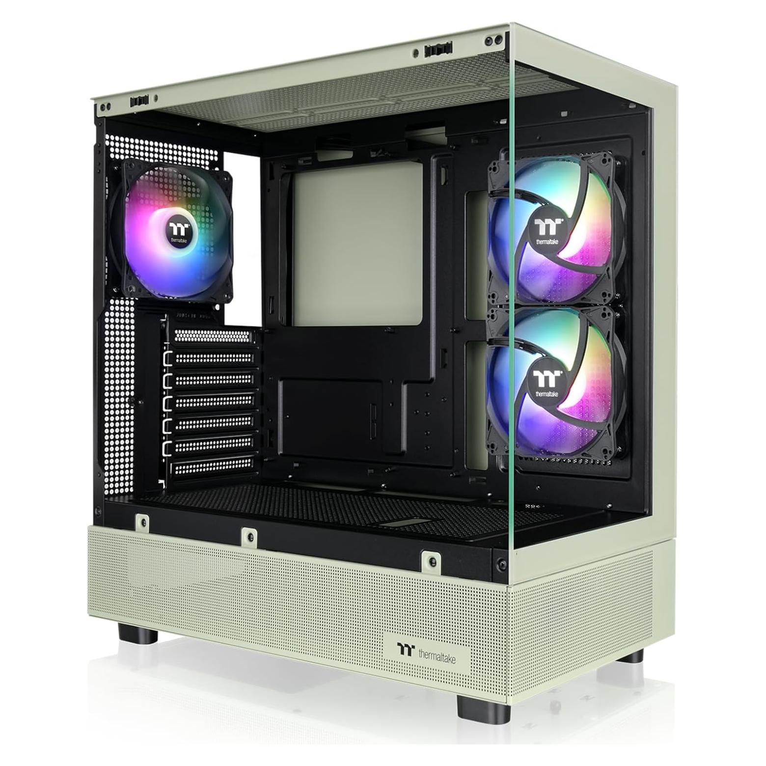 Caja Mid Tower Thermaltake View 270 Plus TG ARGB Verde Matcha