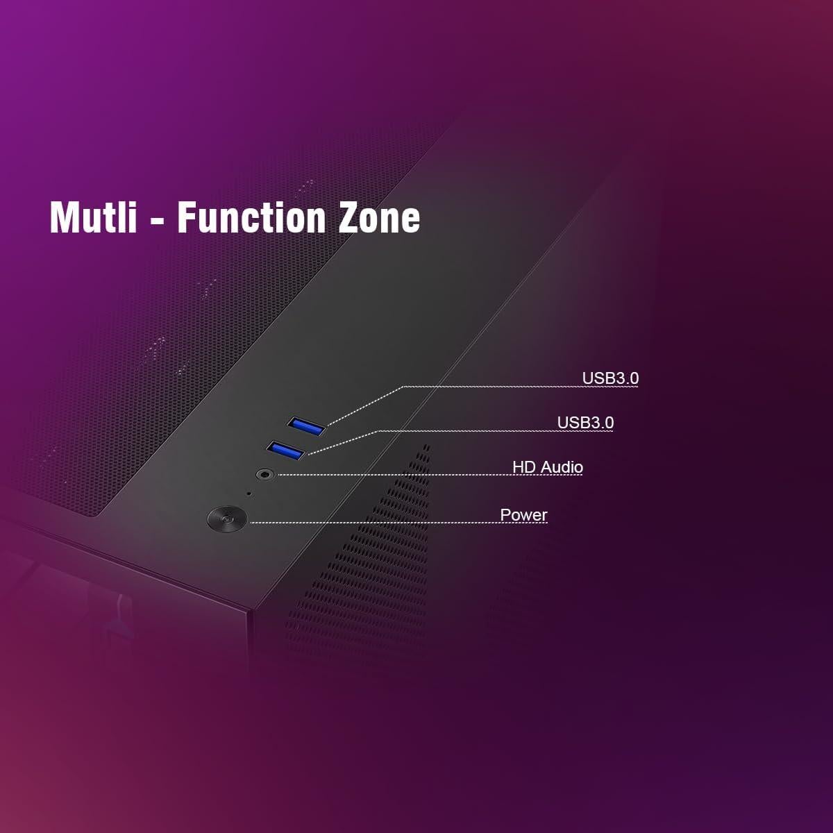 Caja de PC RUIX OV502 Mini-Tower con Ventiladores ARGB 120mm