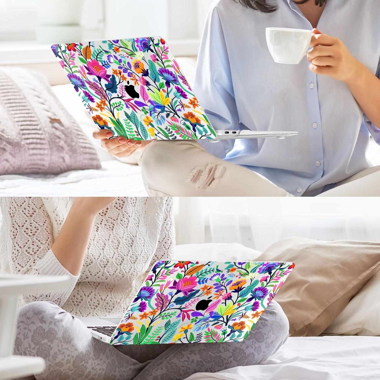 Funda Dura May Chen para MacBook Air 13" M1 2021-2018 - Flores