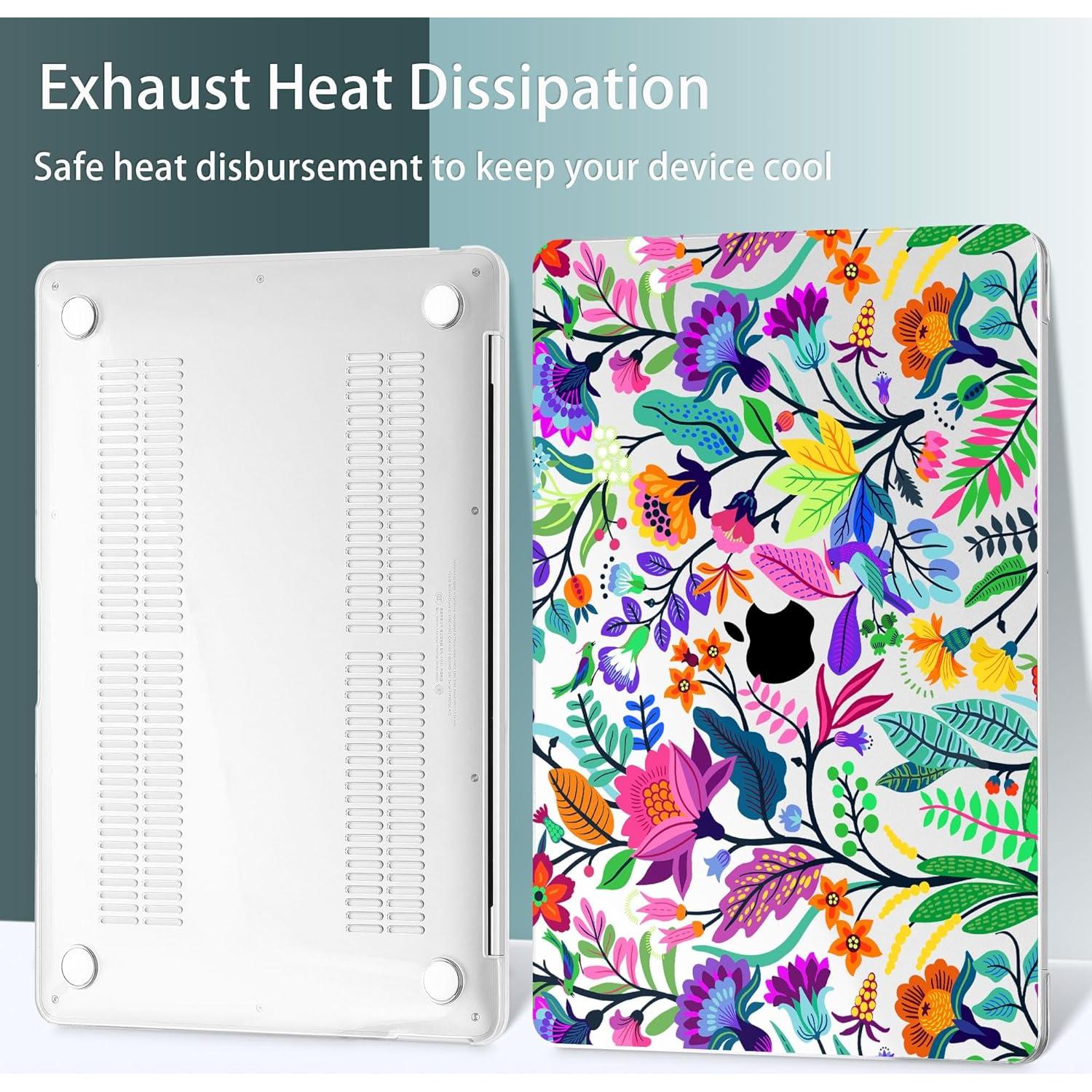 Funda Dura May Chen para MacBook Air 13" M1 2021-2018 - Flores