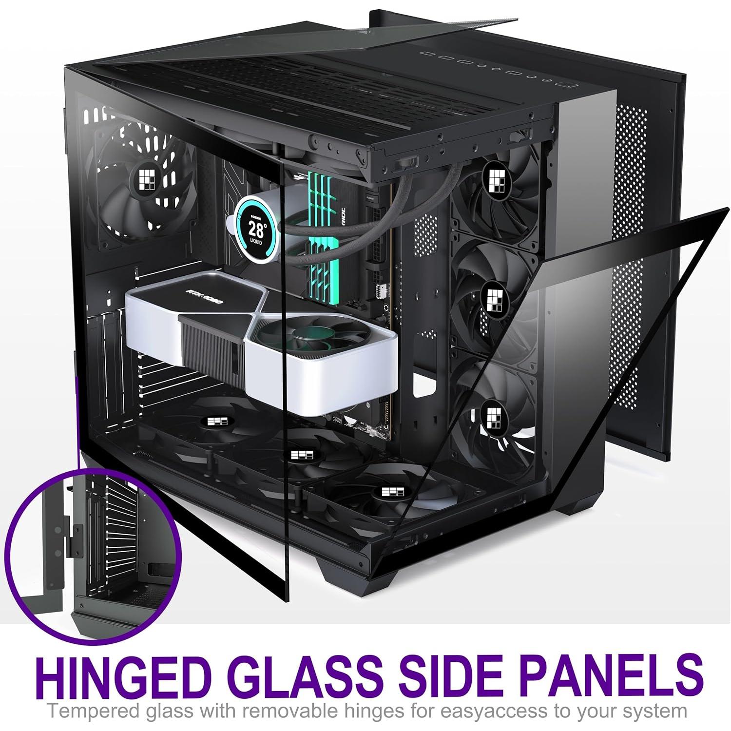 Caja de PC FOIFKIN F300 ATX Mid-Tower Cristal 270° Tipo-C