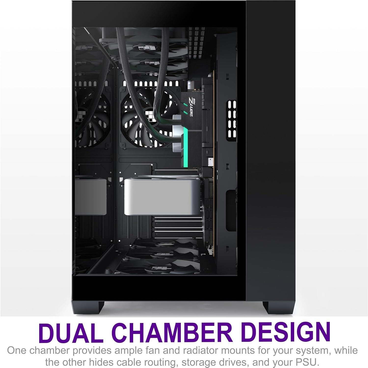 Caja de PC FOIFKIN F300 ATX Mid-Tower Cristal 270° Tipo-C