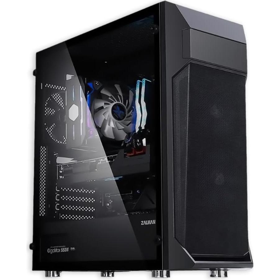 Caja de PC Zalman Z1 Plus ATX Mid-Tower con Ventiladores RGB