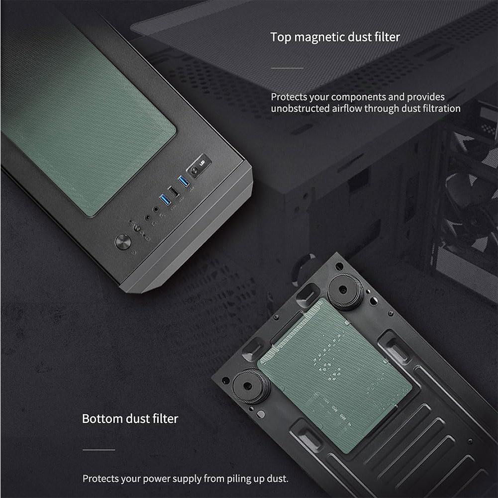 Caja de PC Zalman Z1 Plus ATX Mid-Tower con Ventiladores RGB