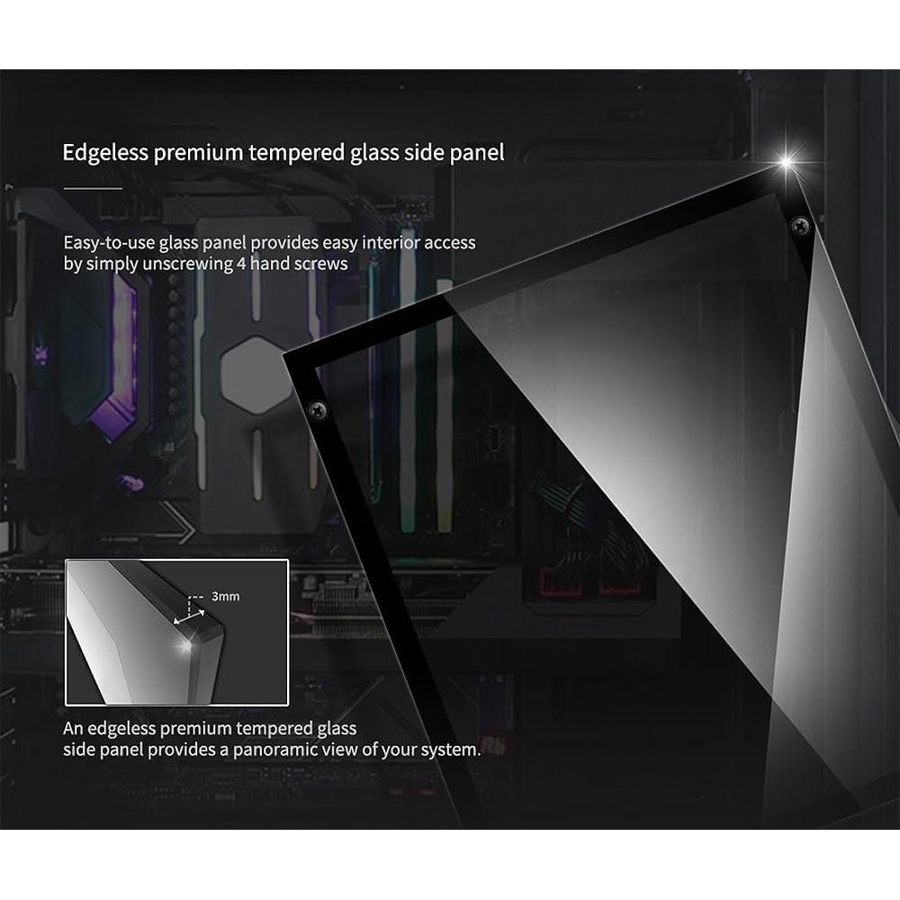 Caja de PC Zalman Z1 Plus ATX Mid-Tower con Ventiladores RGB