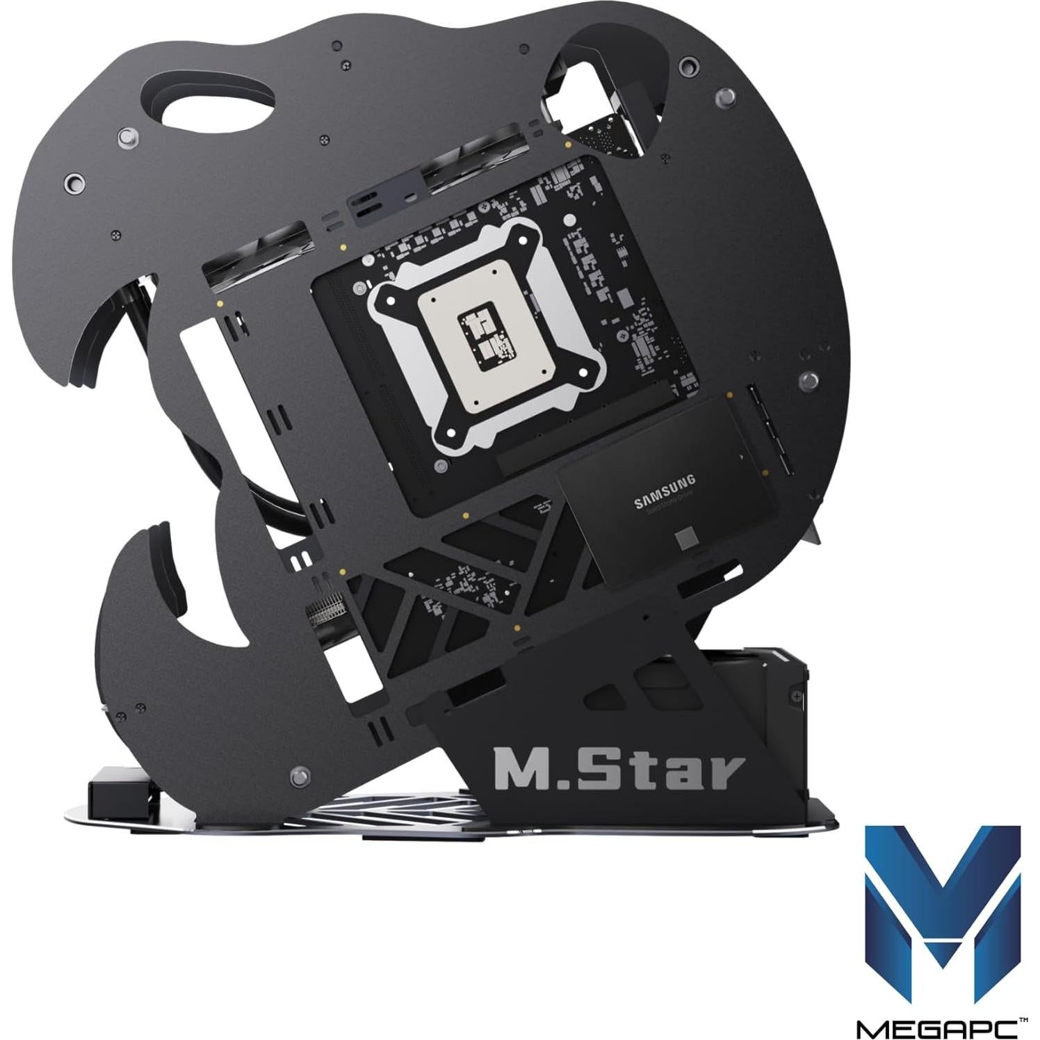 Caja de PC Gaming MegaPC Dinosaur M.Star Micro-ATX Negro