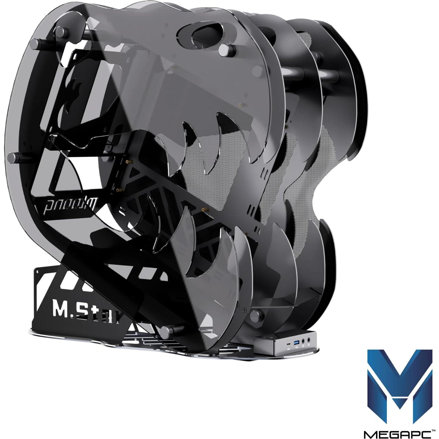 Caja de PC Gaming MegaPC Dinosaur M.Star Micro-ATX Negro