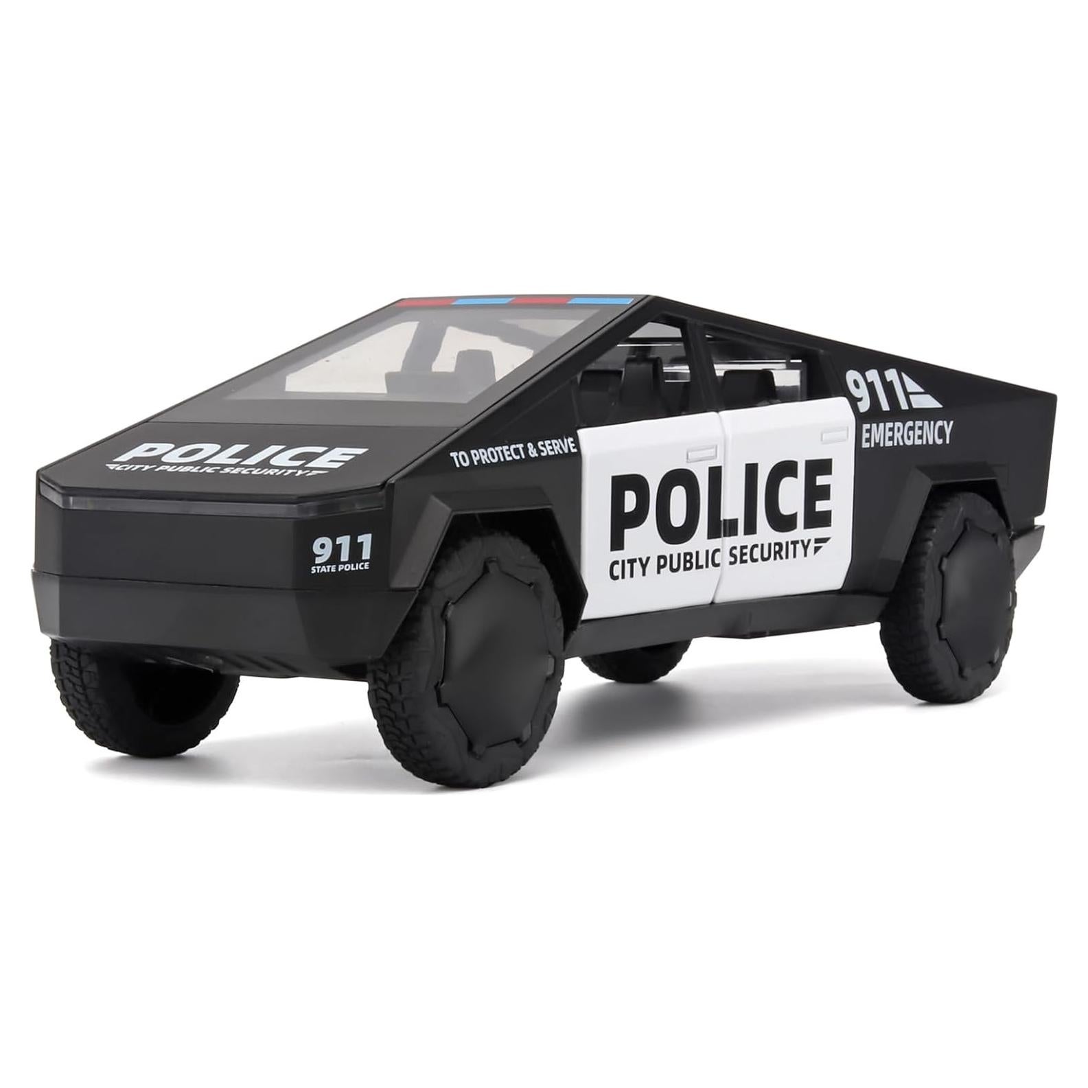 Camión de Policía de Juguete OANMYJJO 1:32 con Sonido y Luz