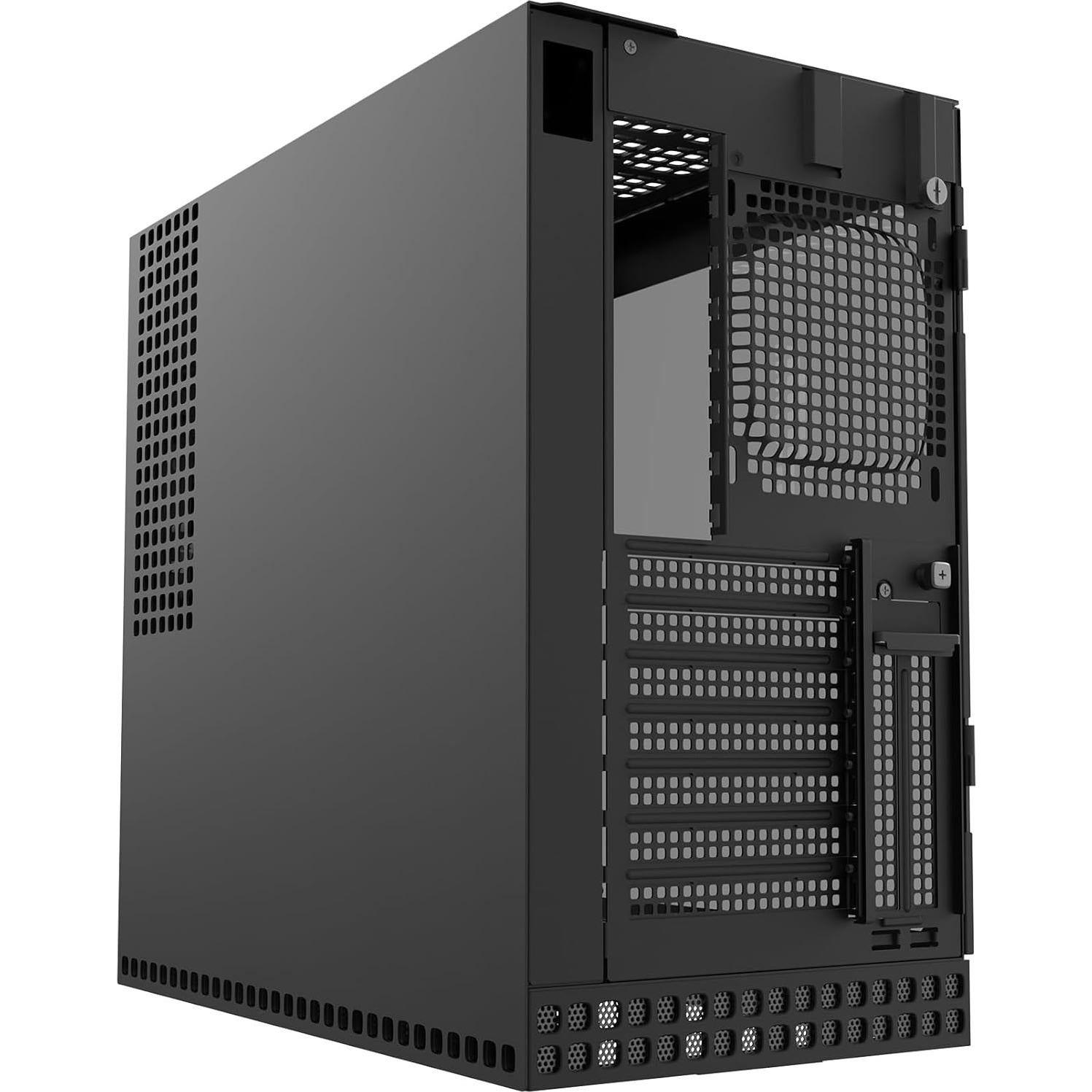 M4 Caliburn mid/Mini Tower, E-ATX/ATX Gaming Case, Glass/ 1.2mm Steel, Vertical Air Tunnel Design, Type C, 360/240 Radiator, Vertical GPU Mount, GEO-M4-CAL (PC Case ONLY)