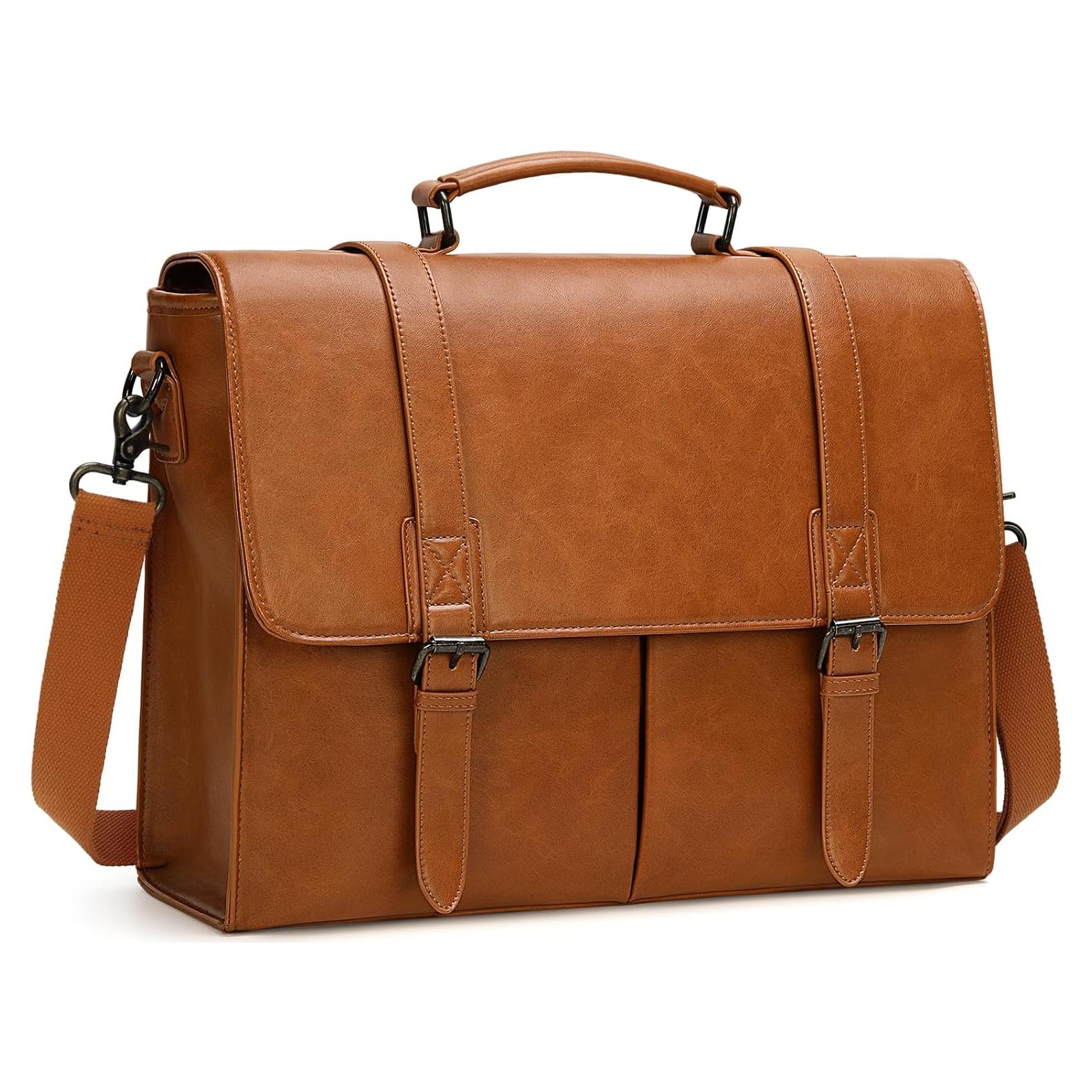 Maletín de Cuero Impermeable RAINSMORE para Laptop 15.6"