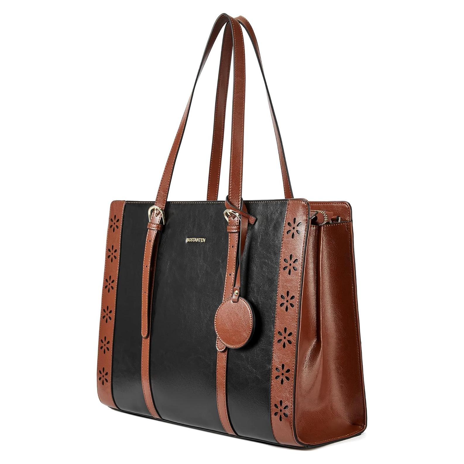 Bolsa de Laptop BOSTANTEN para Mujeres 15.6" Cuero Vintage