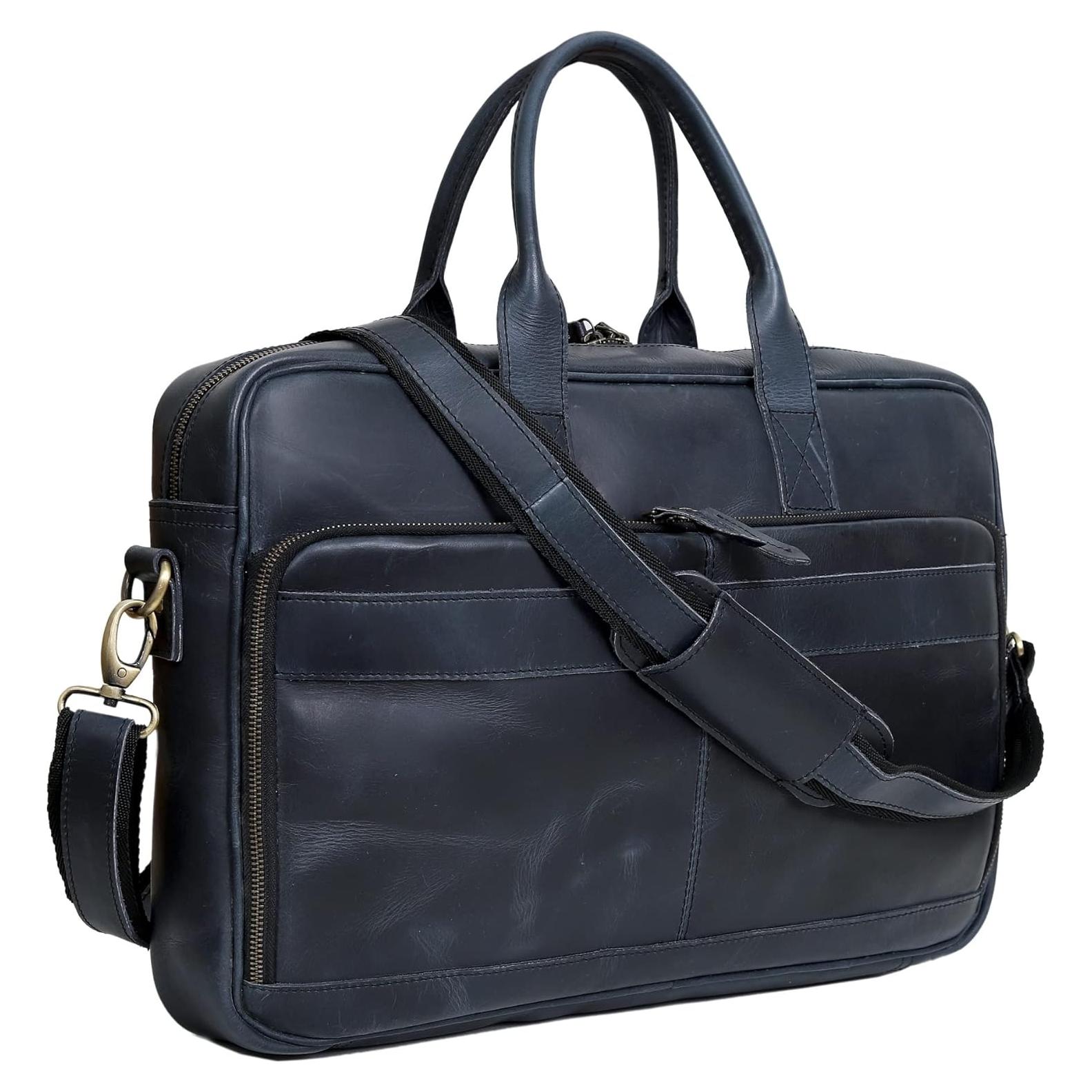 Bolsa de mano de cuero VC Vintage Couture 40.64 cm unisex