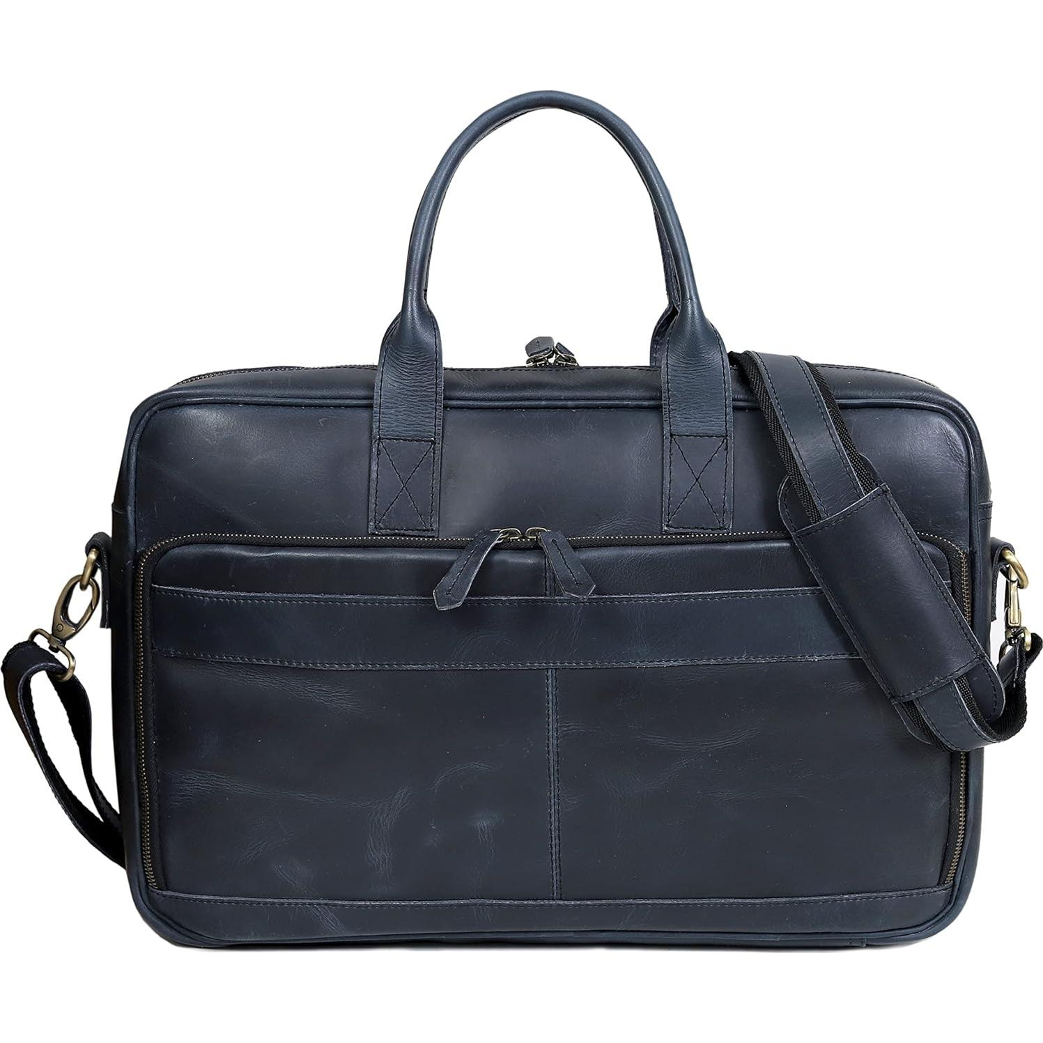 Bolsa de mano de cuero VC Vintage Couture 40.64 cm unisex