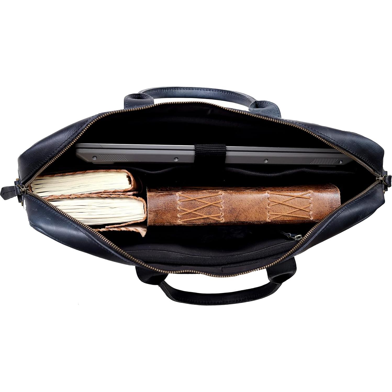 Bolsa de mano de cuero VC Vintage Couture 40.64 cm unisex