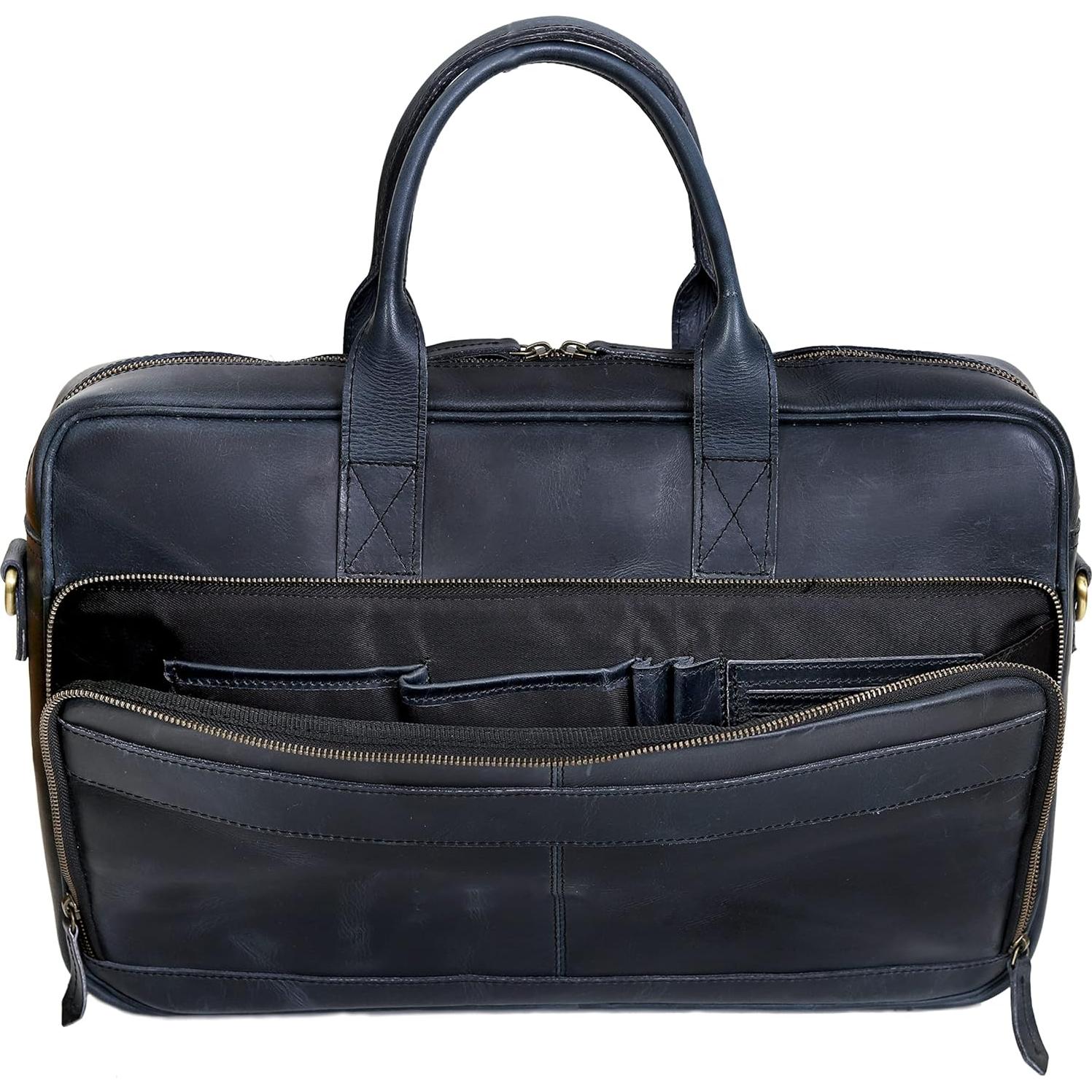 Bolsa de mano de cuero VC Vintage Couture 40.64 cm unisex