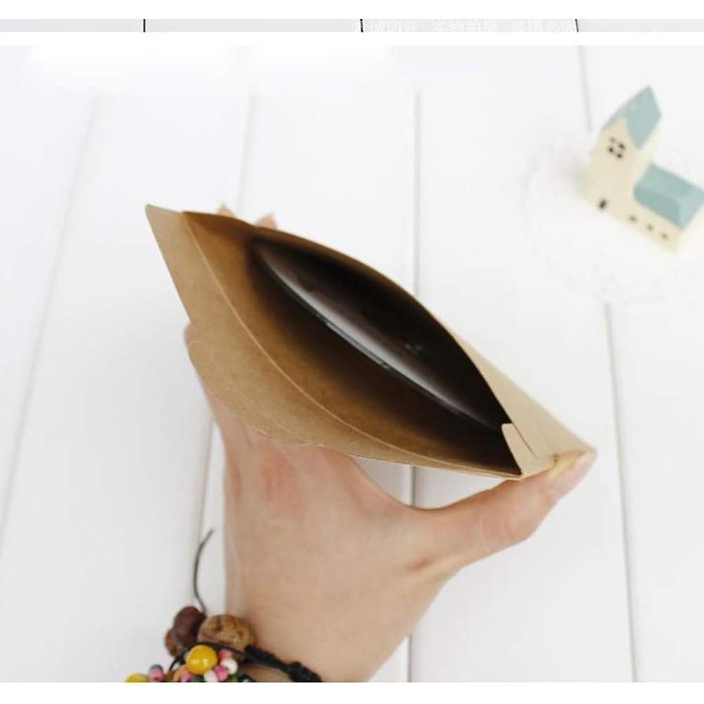 25 Sobres de Papel Kraft Marrón Retro para CD/DVD 13x13 cm