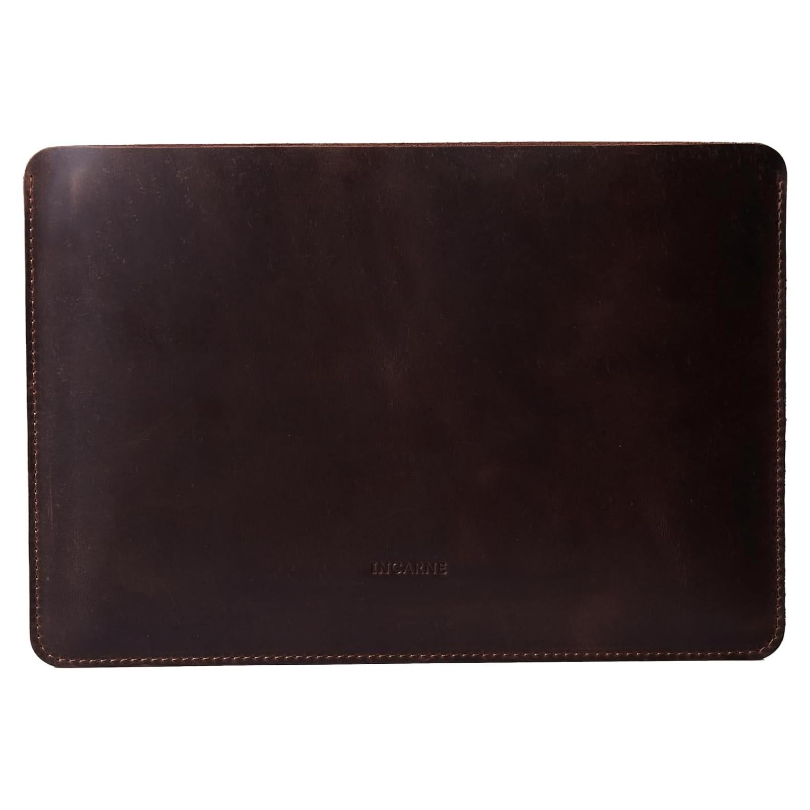 Funda de Laptop de Cuero Marrón para MacBook Air 13" 2025