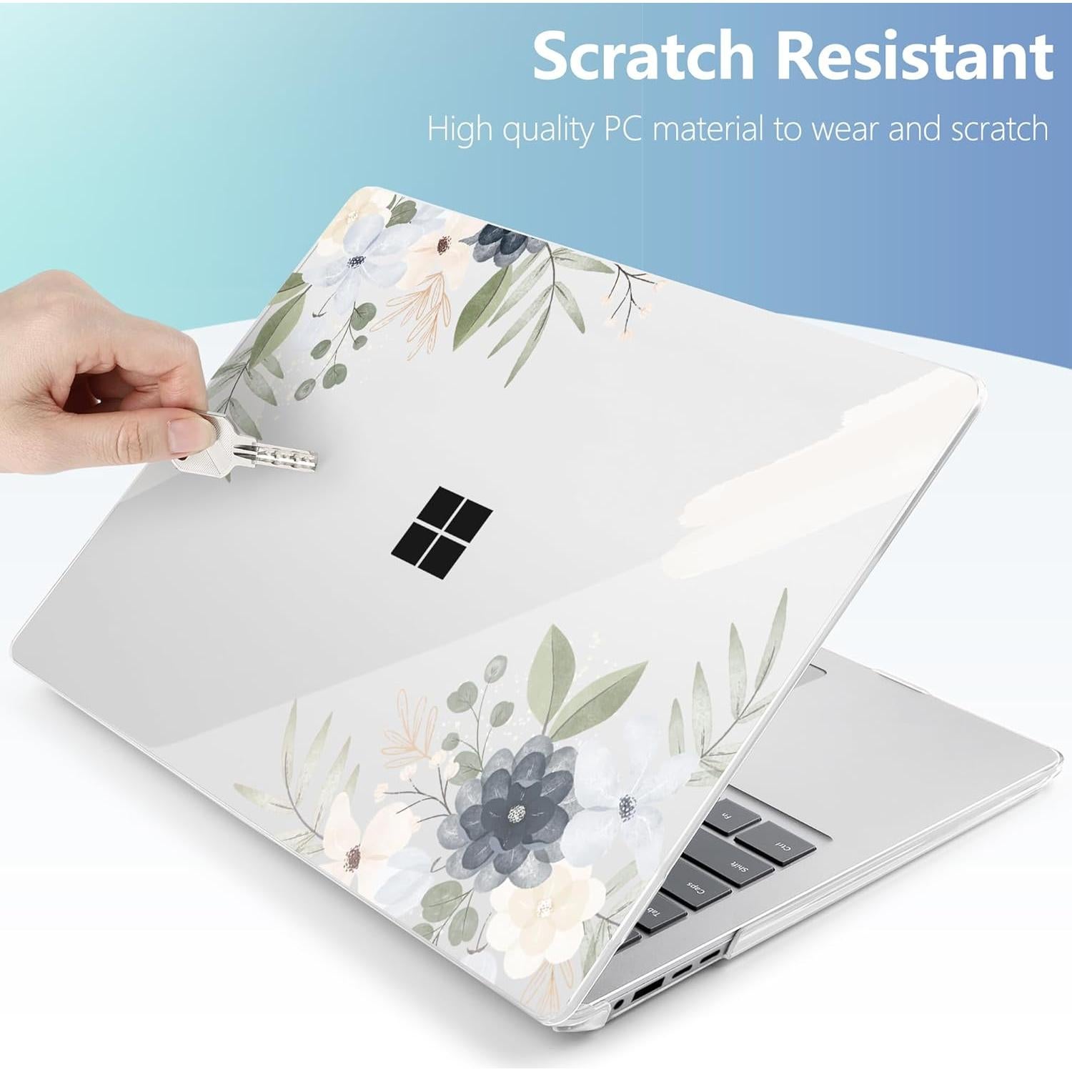 Funda MEEgoodo para Microsoft Surface Laptop 13.8" 2024 Floral