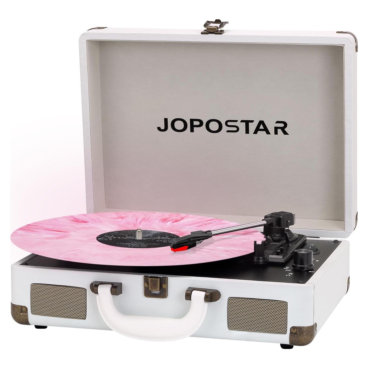 Reproductor de Discos Portátil JOPOSTAR T316 Bluetooth 3 Velocidades