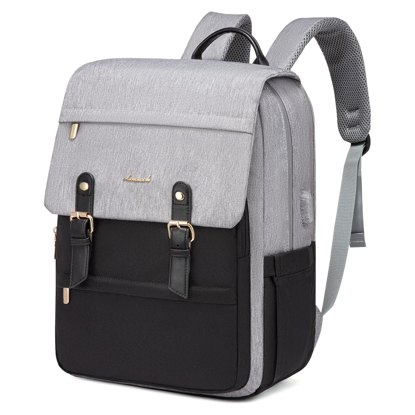 Mochila de Viaje LOVEVOOK para Portátil 15.6" Gris y Negro