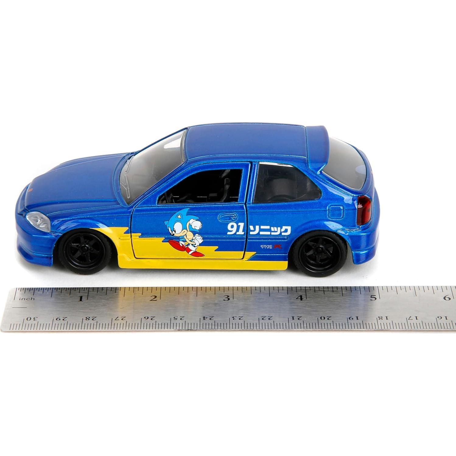 Jada Toys Sonic The Hedgehog 1997 Honda Civic Type-R 1:32