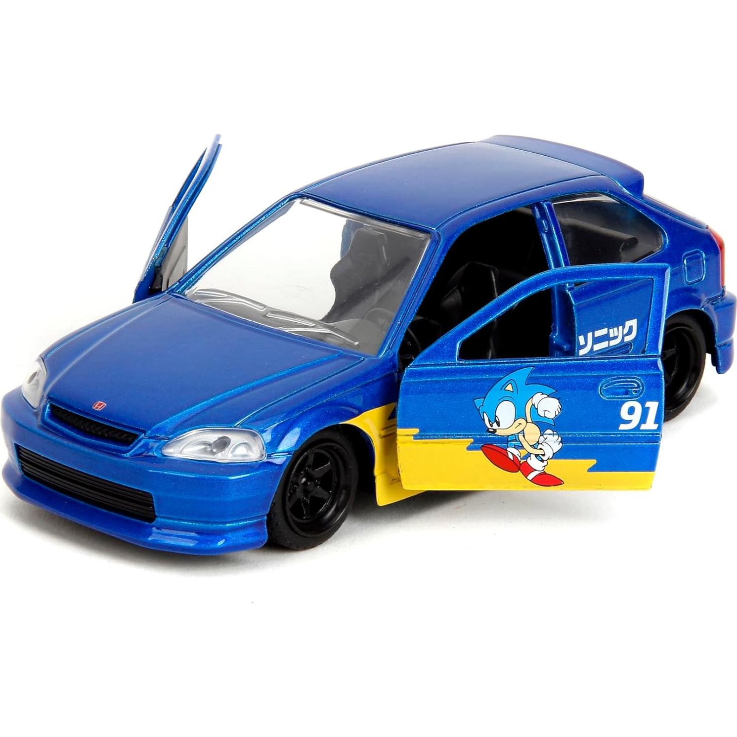 Jada Toys Sonic The Hedgehog 1997 Honda Civic Type-R 1:32