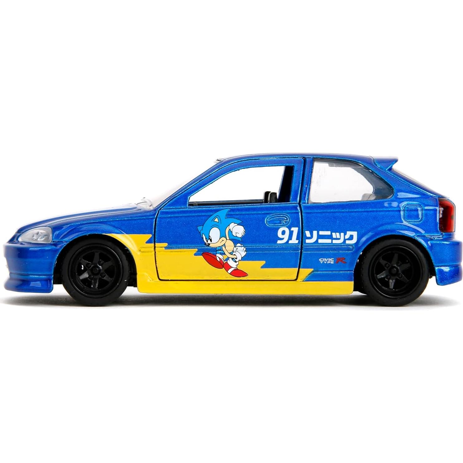 Jada Toys Sonic The Hedgehog 1997 Honda Civic Type-R 1:32