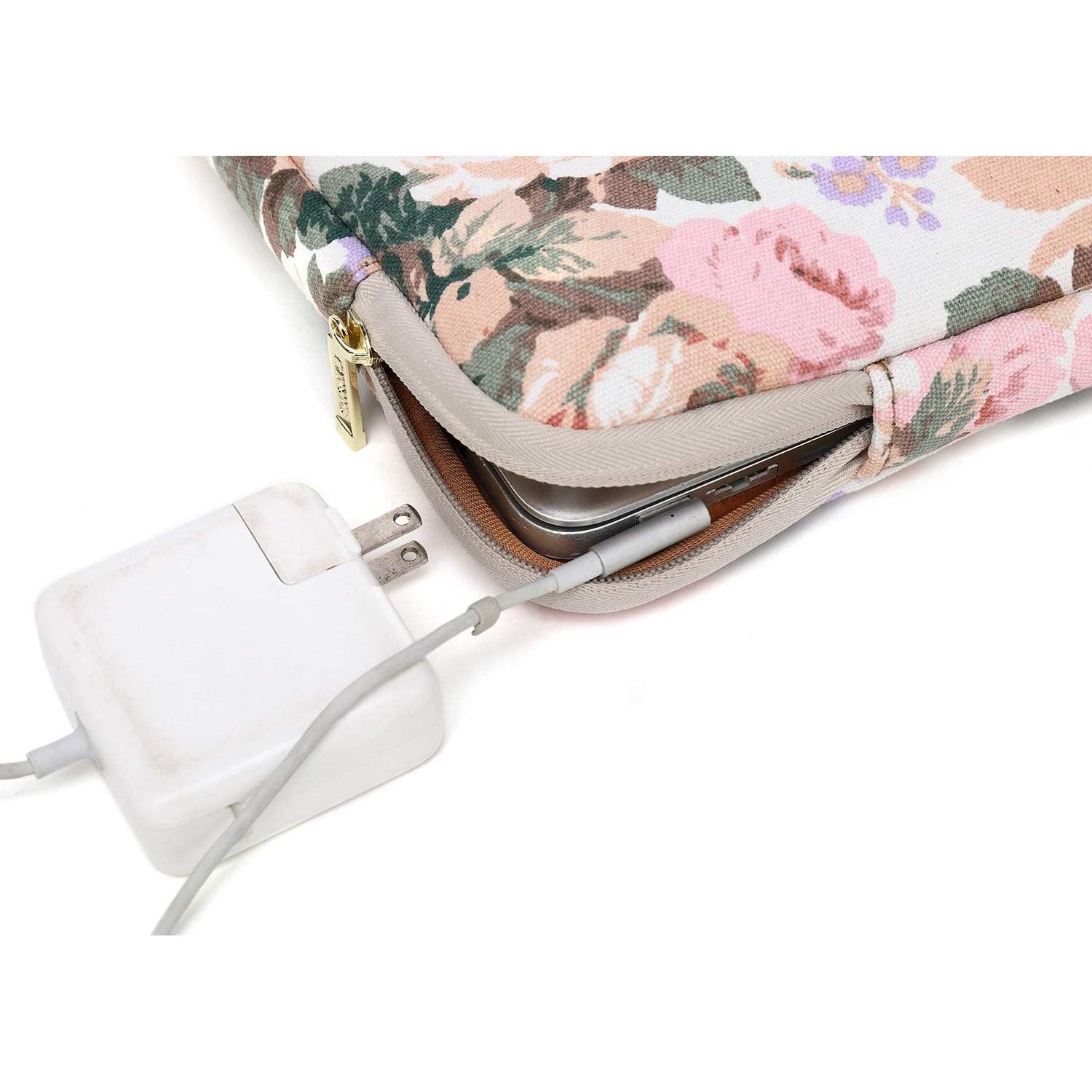 Funda de Laptop Kayond 11.6" Impermeable Camelia Blanca