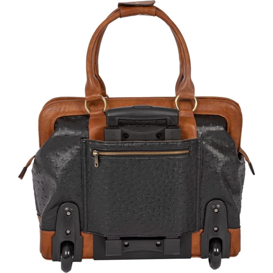 Bolsa de Laptop Rodante JKM & Company para Mujeres - Negro