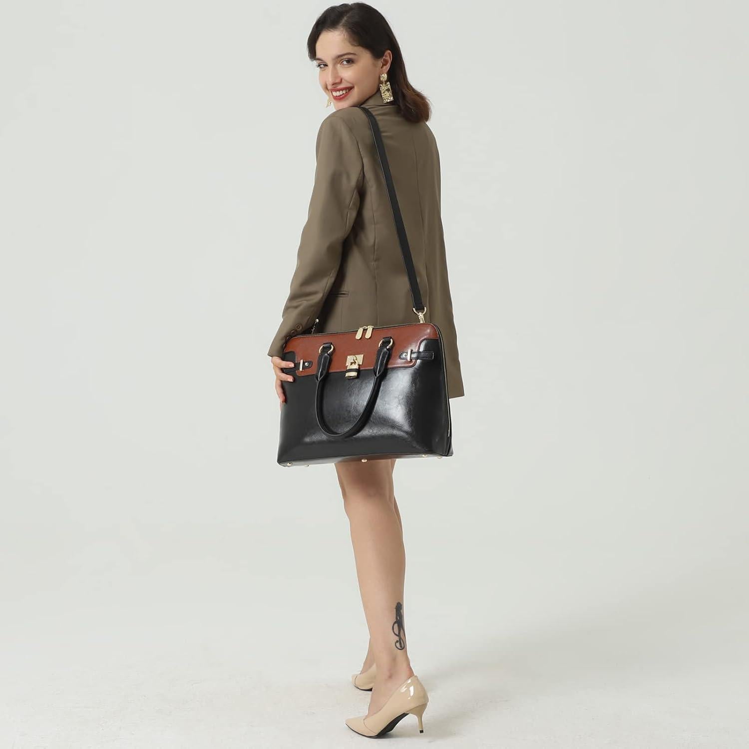 Maletín de Cuero para Laptop BOSTANTEN 15.6" Mujeres