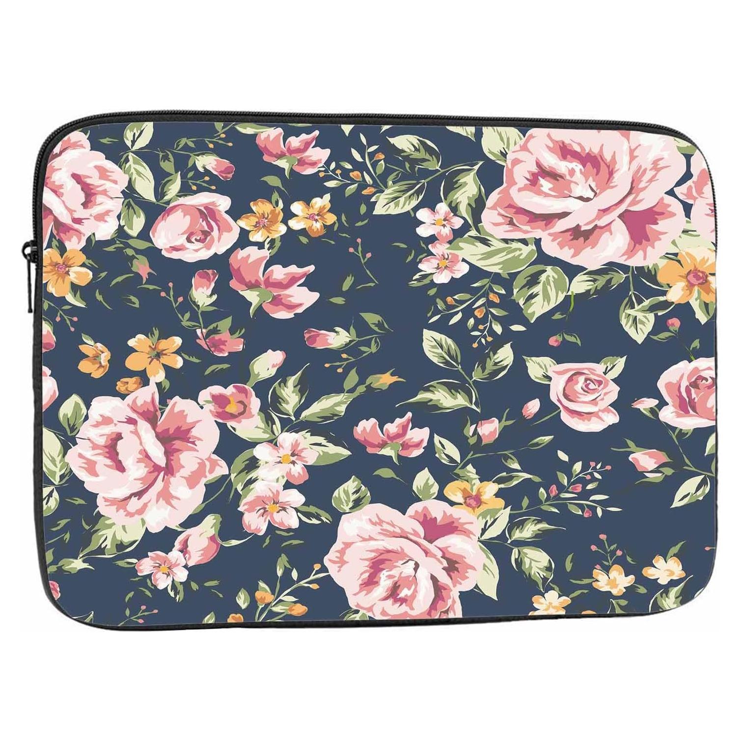 Funda para Laptop 15.6" Nicokee Rosa Vintage Floral