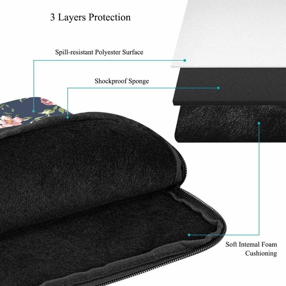 Funda para Laptop 15.6" Nicokee Rosa Vintage Floral