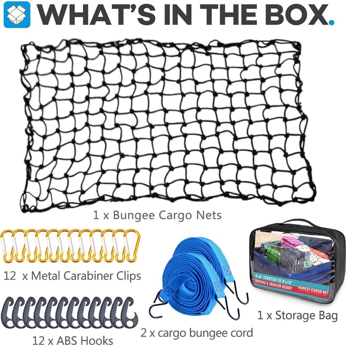 Red de Carga Bungee AxPower 182x122 cm con 12 Ganchos