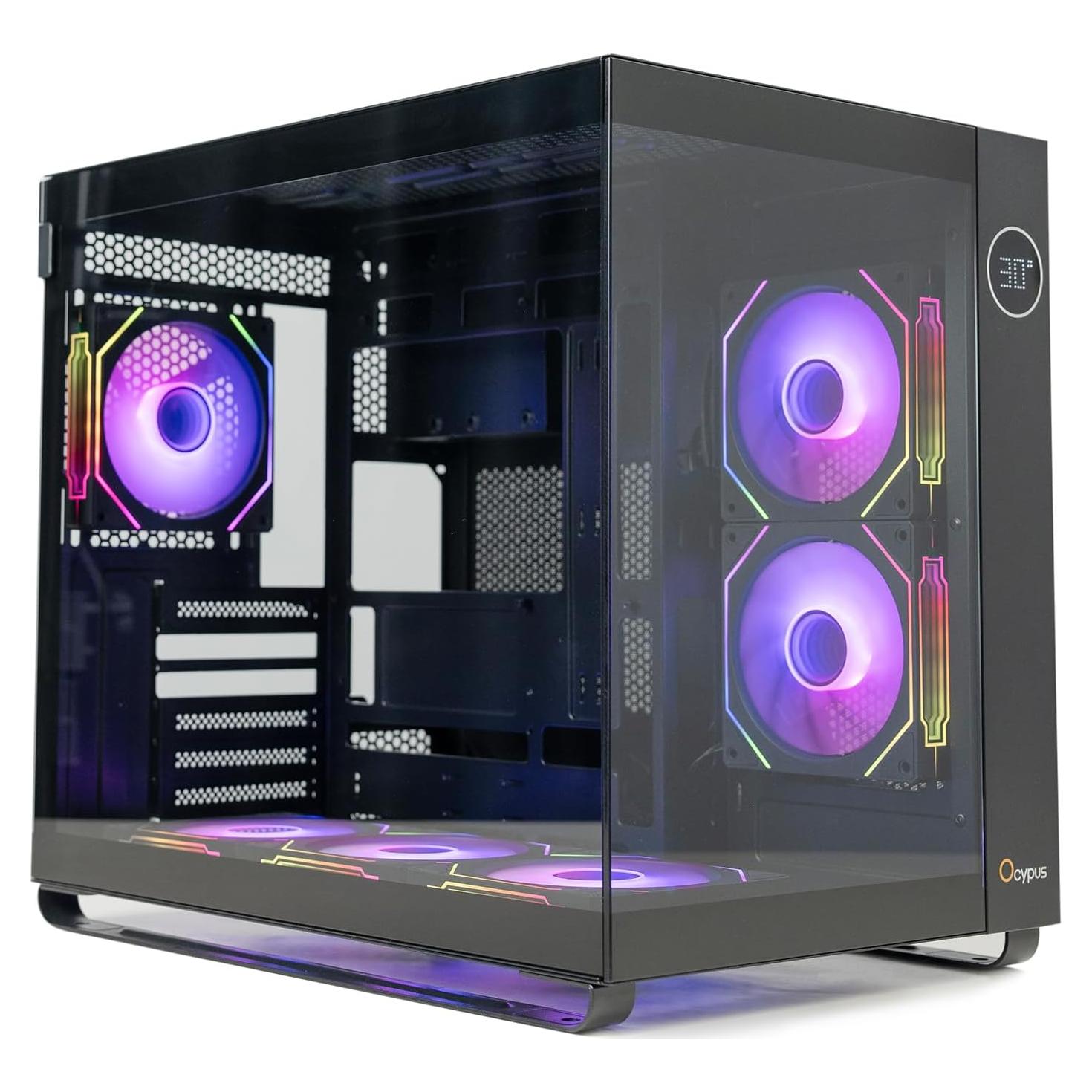 Caja de Computadora Iota C70 Ocypus ARGB Negra con 6 Ventiladores